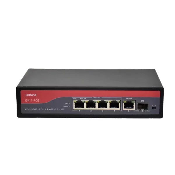 سوئیچ شبکه نت لند G411-PGS - تصویر 1