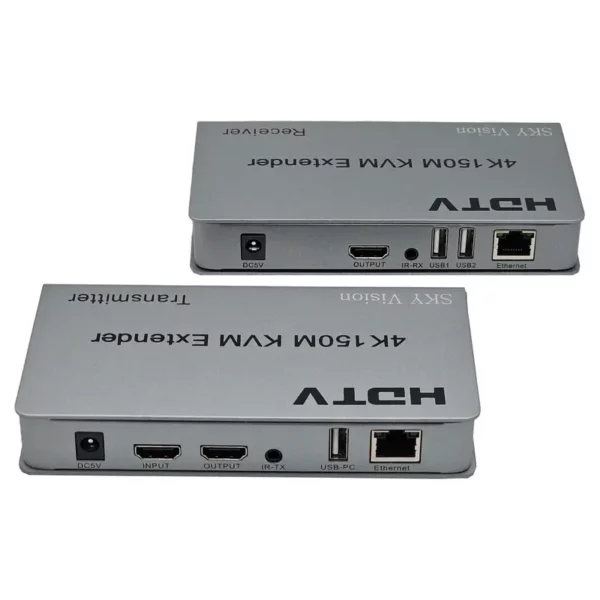 اکستندر HDMI تحت شبکه مدل 150m 4k kvm - تصویر 1